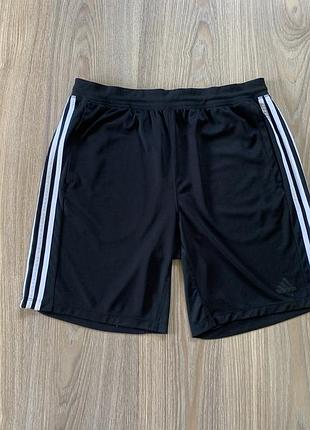 Мужские черные спортивные тренировочные шорты adidas climalite