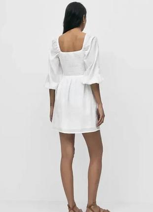 Літня сукня легка біла pull & bear 2