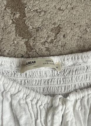 Літня сукня легка біла pull & bear 6