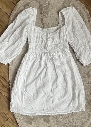 Літня сукня легка біла pull & bear 5