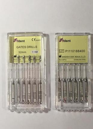 Боры flydent gates drills 32мм #1-6