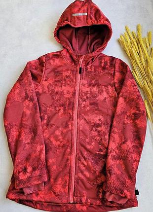 Детская куртка софтшел на флисе crivit 134-140 см водонепроницаемая softshell