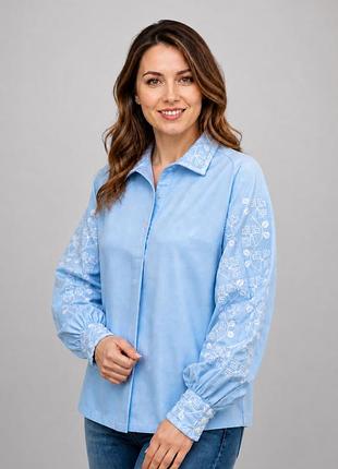 Стильная женская вышиванка,s-5xl 3xl