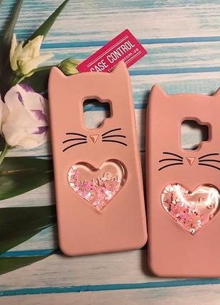 Силиконовый чехол с блестящими переливами для samsung galaxy s9