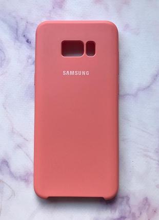 Силиконовый чехол silicone case для samsung galaxy s8+ розовый