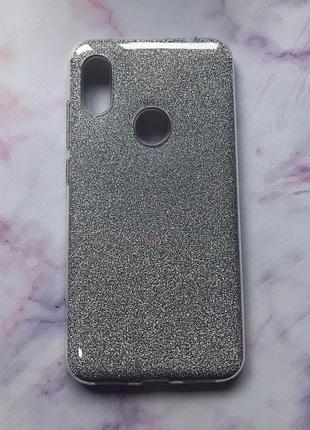 Силіконовий чохол shine silicone case для xiaomi redmi note 6 pro срібний