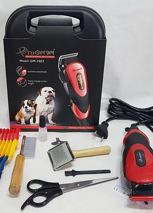 Машинка для стрижки животных gemei gm1023 профессиональная