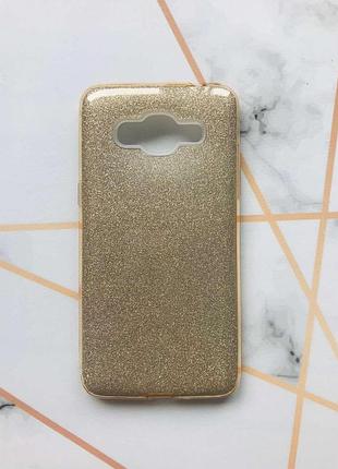 Силиконовый чехол shine silicone case samsung galaxy grand prime g530 / j2 prime золотой