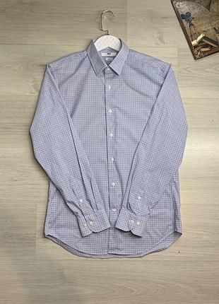 Чоловіча сорочка uniqlo бавовна базова стильна класична повсякденна розмір s-m (ua 44–46) ідеальна універсальна