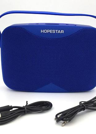 Колонка bluetooth hopestar h35 синяя