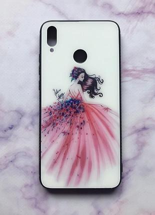 Силиконовый чехол со стеклянной задней панелью для huawei honor 10 girl
