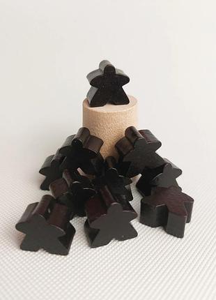 Черный! комплект фишек для настольной игры carcassonne / каркасон / каркассон