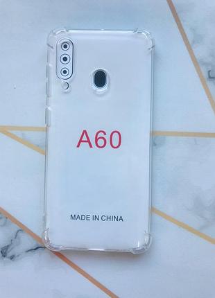 Силиконовый чехол с утолщёнными углами для samsung galaxy a60 2019 a606