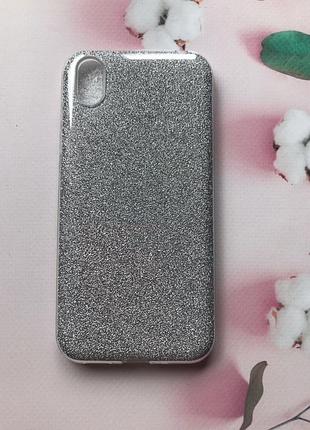 Силиконовый чехол shine silicone case для huawei y5 2019 серебро