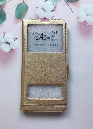 Чохол-книжка momax для samsung galaxy a90 золотий
