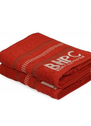 Набор полотенец beverly hills polo club - 355bhp1450 botanik brick red 70*140