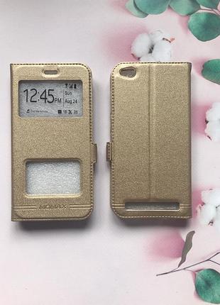 Чехол-книжка momax для xiaomi redmi 5a золотой