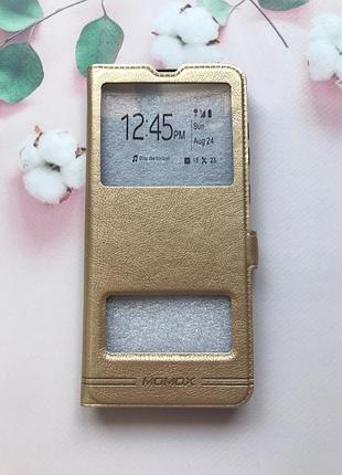 Чехол-книжка momax для samsung galaxy a70 2019 a705 золотой