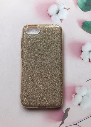 Силиконовый чехол shine silicone case для huawei y5 2018 золотой