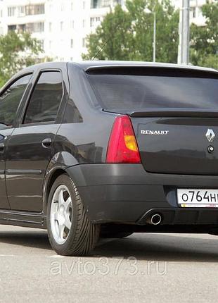 Дефлектор заднего стекла renault logan i 2004-2012 (скотч) anv. козырек, ветровик, заднего стекла