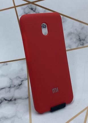 Силиконовый чехол silicone case для xiaomi redmi 8a красный