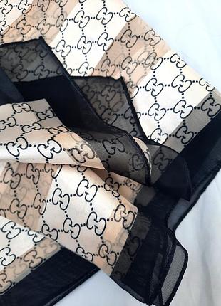 Платок шарф сатиновый gucci