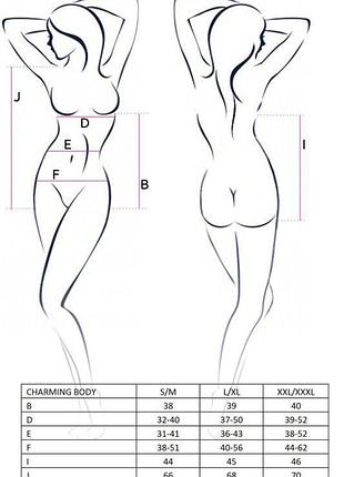Charming body black l/xl - passion 3