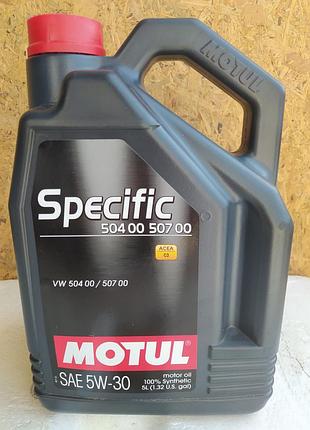 Масло 5w-30 motul specific 504/507 5л (оригинал, не вскрыто)