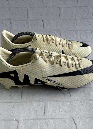 Чоловічі футбольні копочки найк меркуріал вапор nike air zoom mercurial vapor 15 fg/mg size 45 розмір бутси буци копи кросівки для футболу оригінал