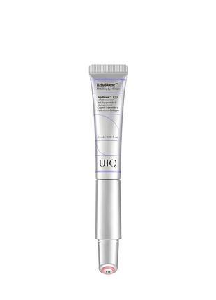 Крем для пружності шкіри навколо очей з led ems-аплікатором uiq rejubiome ex lifting eye cream, 15 мл