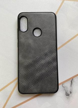Силіконовий чохол з тисненням для xiaomi redmi 6 pro / a2 lite сірий