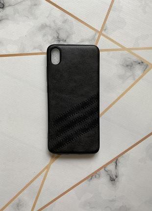 Силиконовый чехол с тиснением для xiaomi redmi 7a черный