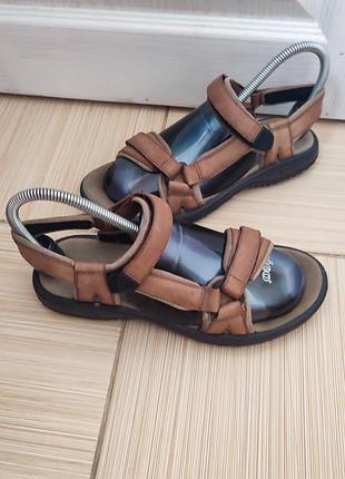 Оригинальные кожаные сандалии teva, 38 р., 24-25 см