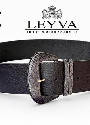 Leyva muer испания широкий кожаный ремень