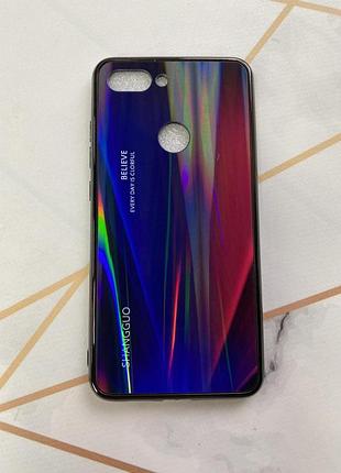 Защитный глянцевый чехол gradient для xiaomi мі 8 lite красный