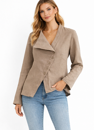Стильный льняной жакет armani collezioni (italy)