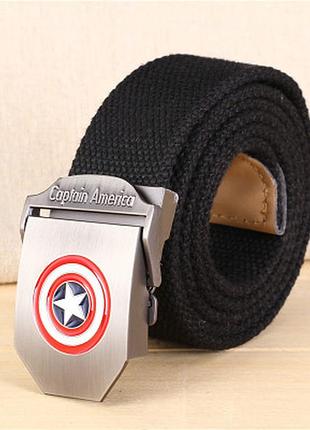 Ремень черный captain america