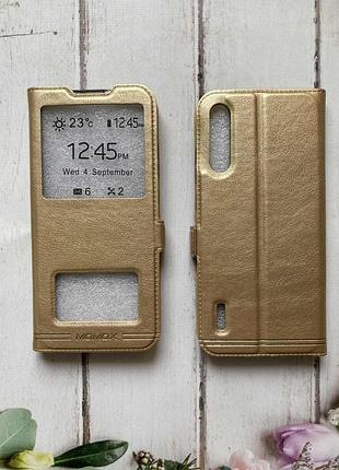 Чехол-книжка momax для xiaomi mi a3 / cc9e золотой