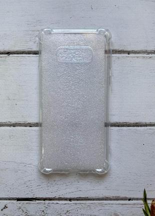 Ультратонкий прозрачный силиконовый чехол с утолщёнными углами для samsung galaxy s10