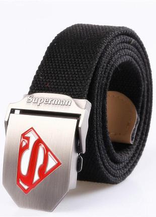 Ремень черный supermen