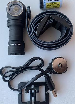 Мультифонарь armytek wizard c1 pro magnet usb+18350 warm