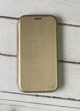 Чехол-книжка на samsung galaxy s7 золотой