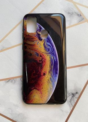 Захисний глянцевий чохол з малюнком для samsung galaxy m30s / м21 планета
