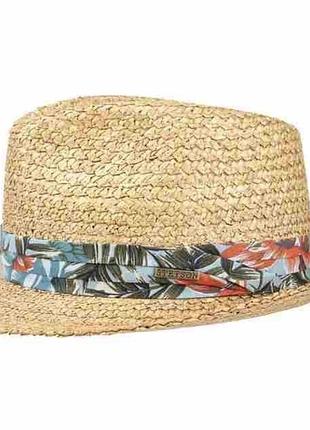 Капелюх трілбі федора шляпа из рафии трилби федора stetson