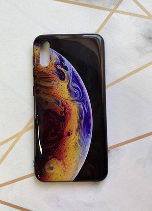Захисний глянцевий чохол з малюнком для samsung galaxy а10 (2019) / а105 планета