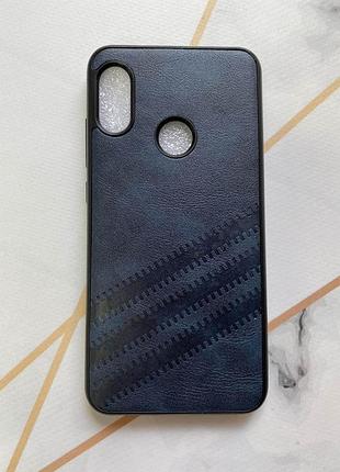 Силіконовий чохол з тисненням для xiaomi redmi 6 pro / a2 lite синій