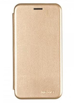 Чехол-книжка на huawei y7 2018/y7 prime 2018 золотой