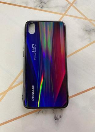 Захисний глянцевий чохол gradient для xiaomi redmi 7a червоний