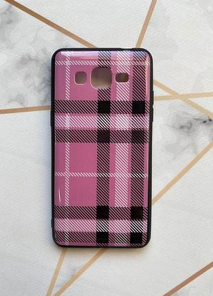 Захисний глянцевий чохол з малюнком для samsung galaxy grand prime g530 / j2 prime клітка