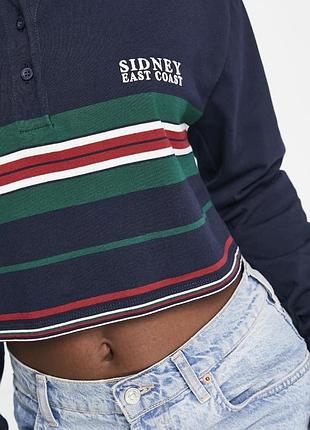 Лонгслів поло pull&bear 4